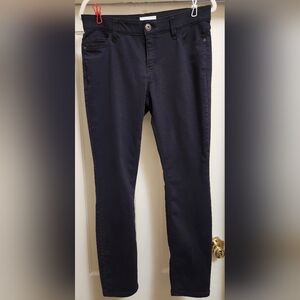 Liz Claiborne Black Straight Leg Jeans Sz 8 LIKE NEW!